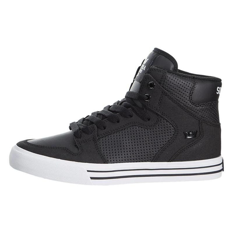 Buty Supra VAIDER - Sneakersy Wysokie Damskie - Czarne (CYRI-31276)